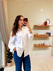 Camisa Tricoline 100% Algodão Branca - B1110