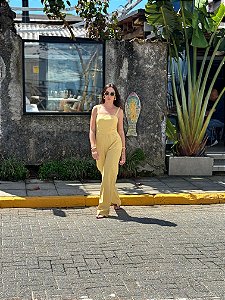 Macacão em Linho Amarelo - M1108