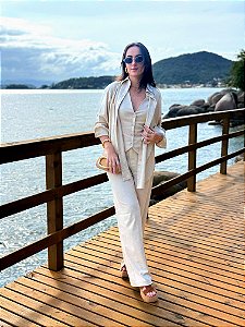 Camisa de Linho Natural - B1107