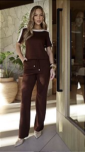 CONJUNTO CALCA PONTO ROMA BICOLOR DIVINITY 2524