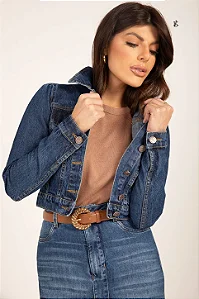 JAQUETA JEANS MANGA LONGA LEIA AZUL DENIM LEKAZIS 2015/2552/2553