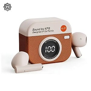 Fones Bluetooth Câmera Retrô