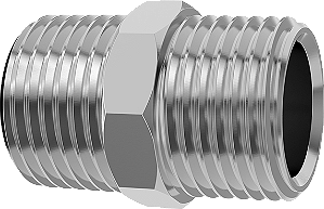 NIPLE DUPLO CROMADO 1/2" BLUKIT