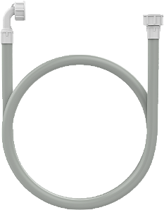 MANGUEIRA DE ENTRADA P/ MAQUINA DE LAVAR ROUPA E LOUCA CINZA 1,20M BLUKIT