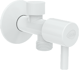 REGISTRO 1/4" VOLTA ABS BRANCO P/ DUCHA HIGIENICA 1/2" X 1/2" BLUKIT