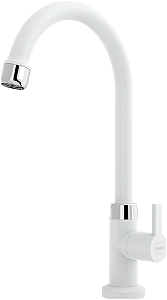 TORNEIRA DE MESA LONGA P/ COZINHA BICA MOVEL CONFORT BRANCA BLUKIT