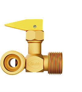 REGISTRO BLOQUEIO 1/2" NPT x 1/2" NPT C/ DUAS SAIDAS