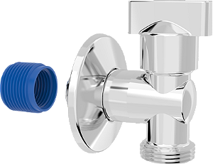 TORNEIRA DE ESFERA PARA MAQUINA DE LAVAR CROMADA