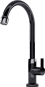 TORNEIRA DE MESA LONGA P/ COZINHA BICA MOVEL CONFORT BLACK