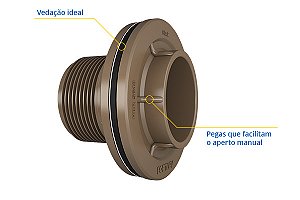 ADPATDOR SOLDAVEL C/ANEL P/CAIXA DGUA 20X1/2 PEVESUL