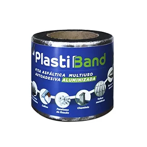 Manta Multiuso 10cm x 10m Plastiband Prata