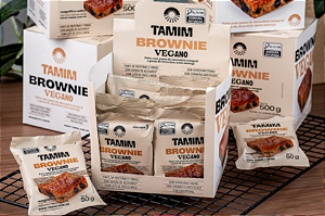 combo 4 unidades -BROWNIE VEGANO -CAIXA DISPLAY 10X50g=500g