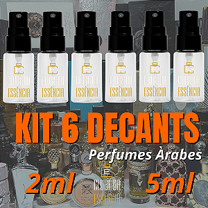 Kit 6 Decants Árabes de 2ml ou 5ml