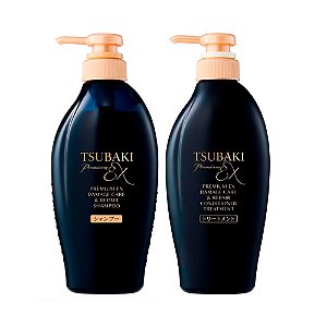 Kit Capilar Shiseido Tsubaki Premium EX Damage Care & Repair Shampoo + Condicionador 450ml