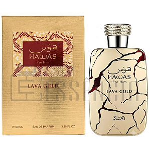 Perfume Rasasi Hawas Lava Gold Eau de Parfum Masculino 100ml