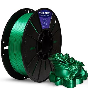 Filamento Para impressão 3D | PLA PREMIUM VERDE VSILK 1.75mm VOOLT3D