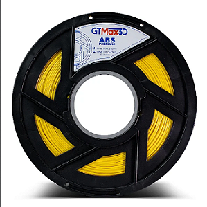 Filamento Para Impressora 3D | ABS PREMIUM Amarelo 1.75mm GTMAX3D