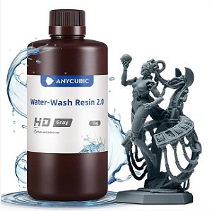 Resina Impressora 3d Original Anycubic Lavável Em Agua | CINZA