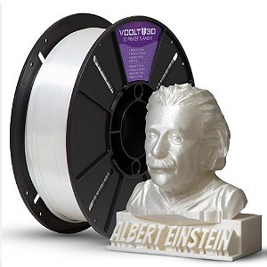 Filamento Para impressão 3D | PLA PREMIUM BRANCO PÉROLA VSILK 1.75mm VOOLT3D