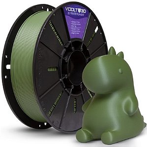 Filamento Para impressão 3D | PLA PREMIUM VERDE OLIVA VELVET 1.75mm VOOLT3D