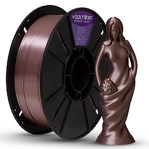 Filamento Para impressão 3D | PLA PREMIUM ROSE GOLD VSILK 1.75mm VOOLT3D