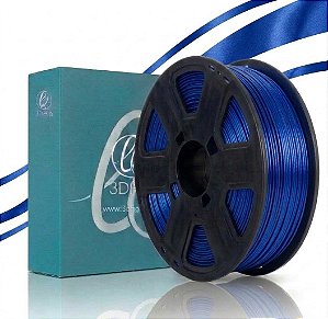 Filamento Para impressão 3D | PLA SILK AZUL 1.75mm 3DFILA