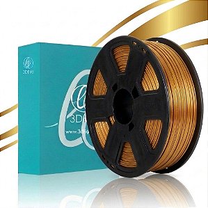 Filamento Para impressão 3D | PLA SILK OURO 1.75mm 3DFILA