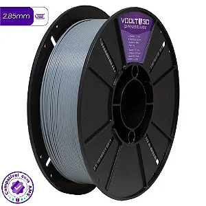 Filamento Para impressão 3D | PLA PREMIUM CINZA CLARO SÓLIDO 1.75mm VOOLT3D