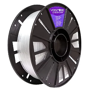 Filamento Para Impressora 3D | PETG Premium HF NATURAL TRANSLÚCIDO 1.75mm VOOLT3D