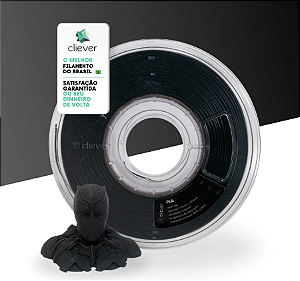 Filamento Para impressão 3D | PLA PRETO 1.75mm CLIEVE