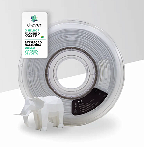 Filamento Para impressão 3D | PLA BRANCO 1.75mm CLIEVE