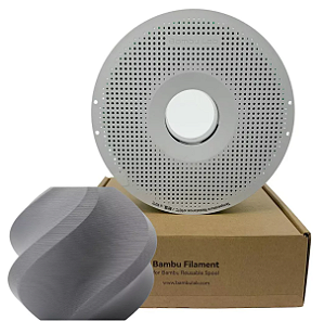 Filamento Para impressão 3D | PLA MATTE CINZA 1.75mm BAMBU LAB