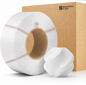 Filamento Para impressão 3D | PLA BASIC BRANCO RF 1.75mm BAMBU LAB