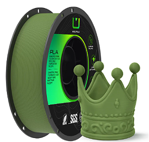 Filamento Para impressão 3D | PLA MATTE VERDE MILITAR 1.75mm MULTIFILA