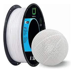 Filamento Para impressão 3D | TPU BRANCO 1.75mm MULTIFILA