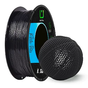 Filamento Para impressão 3D | TPU PRETO 1.75mm MULTIFILA