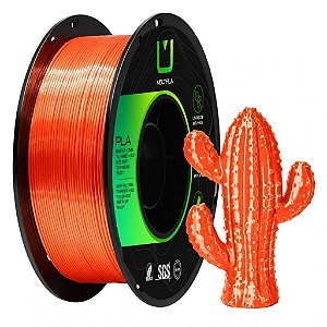 Filamento Para impressão 3D | PLA SILK TANGERINA 1.75mm MULTIFILA