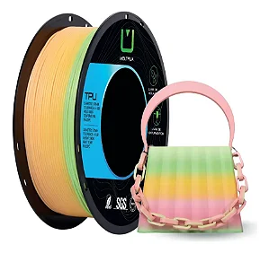 Filamento Para impressão 3D | TPU RAINBOW CANDY 1.75mm MULTIFILA