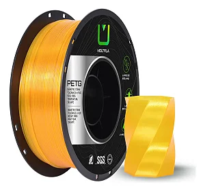 Filamento Para impressão 3D | PETG AMARELO TRANSLUCIDO 1.75mm MULTIFILA