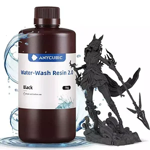 Resina Impressora 3d Original Anycubic LAVÁVEL Em Água | PRETA