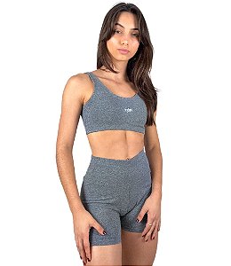 Conjunto Open Force - Top Costas Abertas + Short Básico