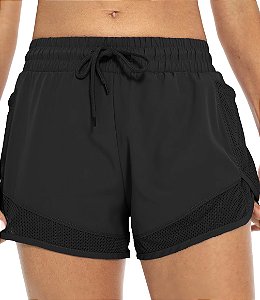 Short Duplo Bolso - Preto