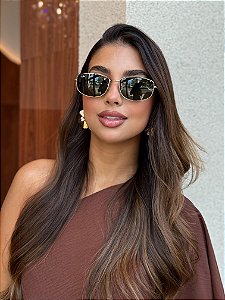 Óculos de Sol Ray Ban Metal Retangular