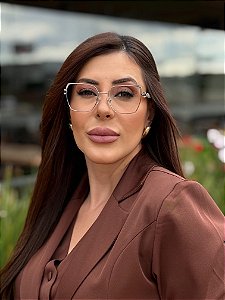 Óculos de Grau Le Choix - Metal Marrom | Nude