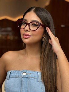 Óculos de Grau Elegance - Acetato Marsala