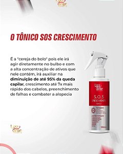 2 tonico SOS crescimento  Para Queda Capilar Fortalecimento E Crescimento