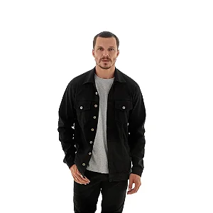Jaqueta Masculina Sarja Arauto Slim - Preto