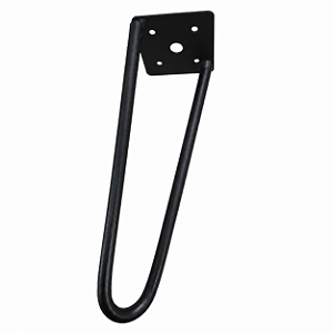 Pé De Ferro Hairpin Legs 20cm Preto Medcombo Para Mesa