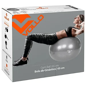 Bola Suíça para Pilates e Yoga Gym Ball com Bomba 65cm Vollo