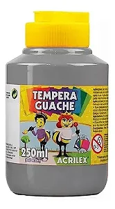 TINTA GUACHE 250 ML CINZA ACRILEX